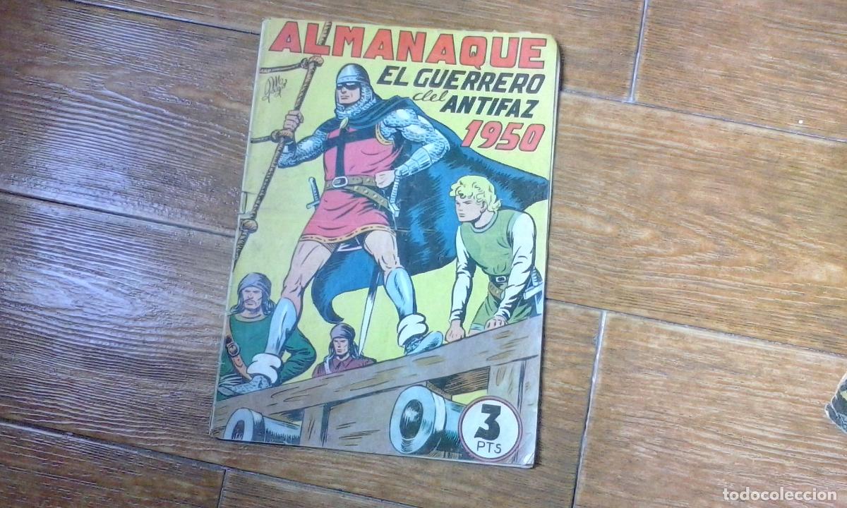 Tebeos: EL GUERRERO DEL ANTIFAZ ALMANAQUE 1950 EDITORIAL VALENCIANA ORIGINAL