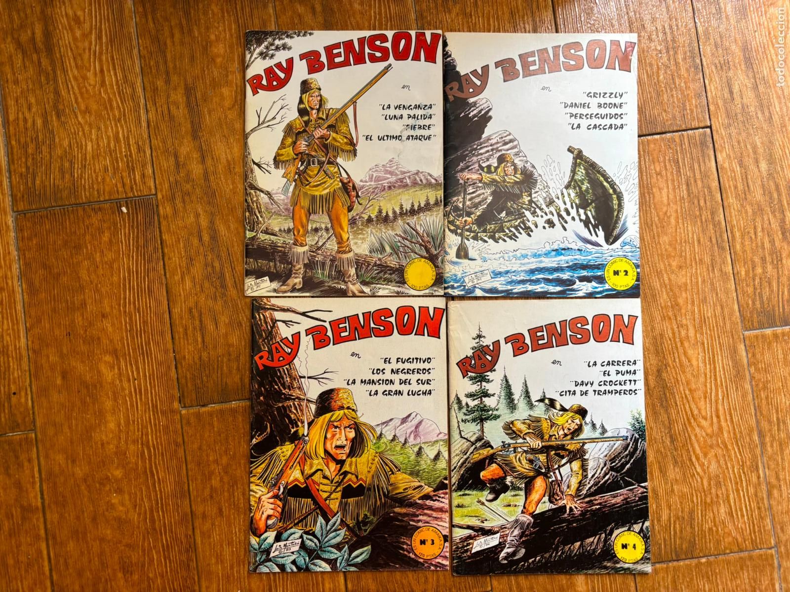 Tebeos: RAY BENSON COLECCION COMPLETA DE 4 NUMEROS EDITORIAL AMAIKA 1981