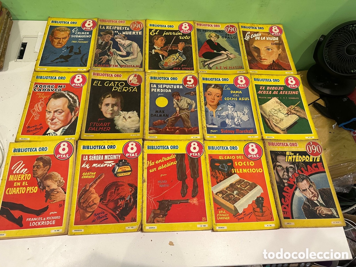 Tebeos: Lote de 124 Novelas Polic&iacute;acas Biblioteca Oro &ndash; Editorial Molino &ndash; A&ntilde;os 40-50
