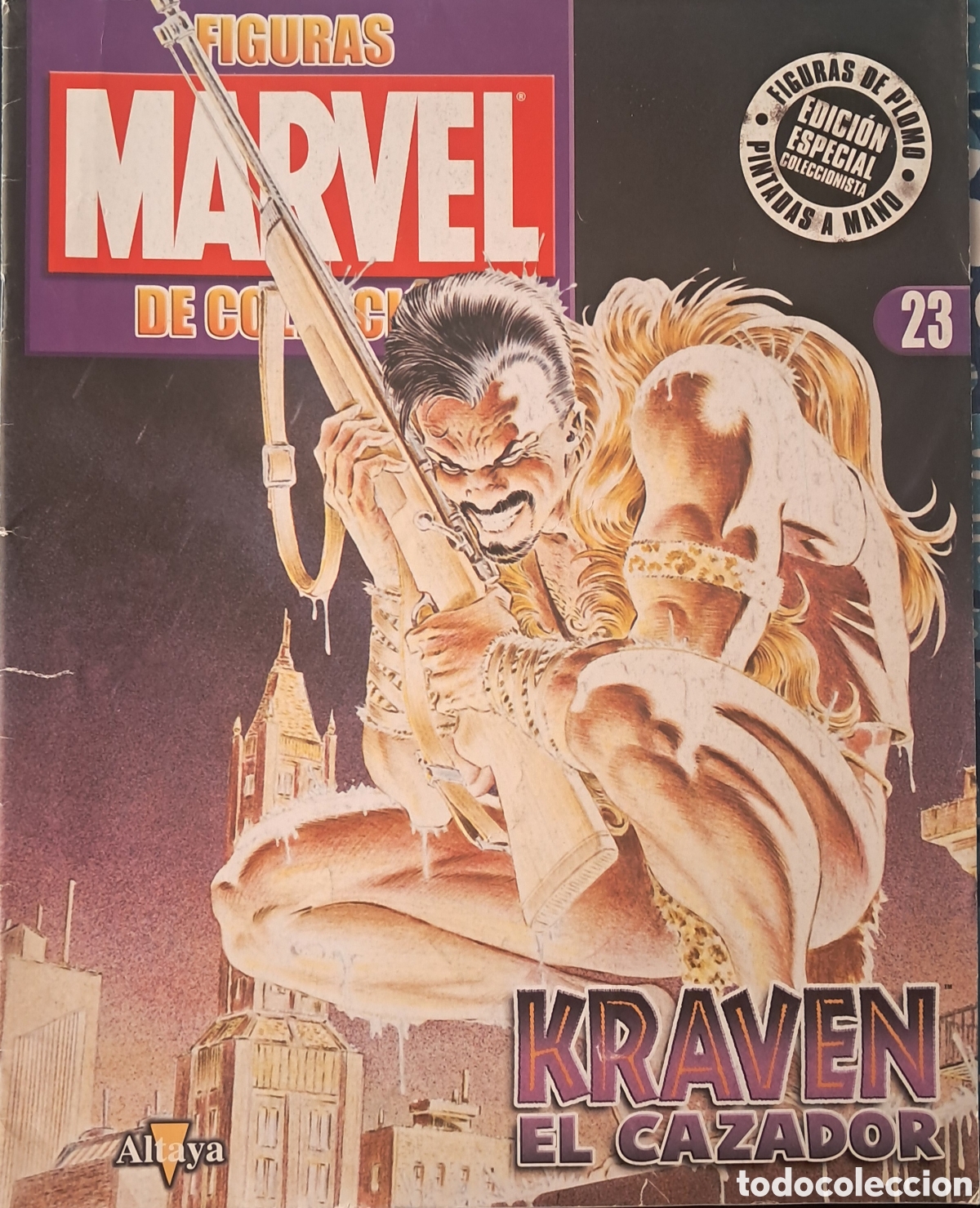 Tebeos: FASC&Iacute;CULO DE THE CLASSIC MARVEL FIGURINE COLLECTION, 23. KRAVEN, THE HUNTER. ED. EAGLEMOSS.