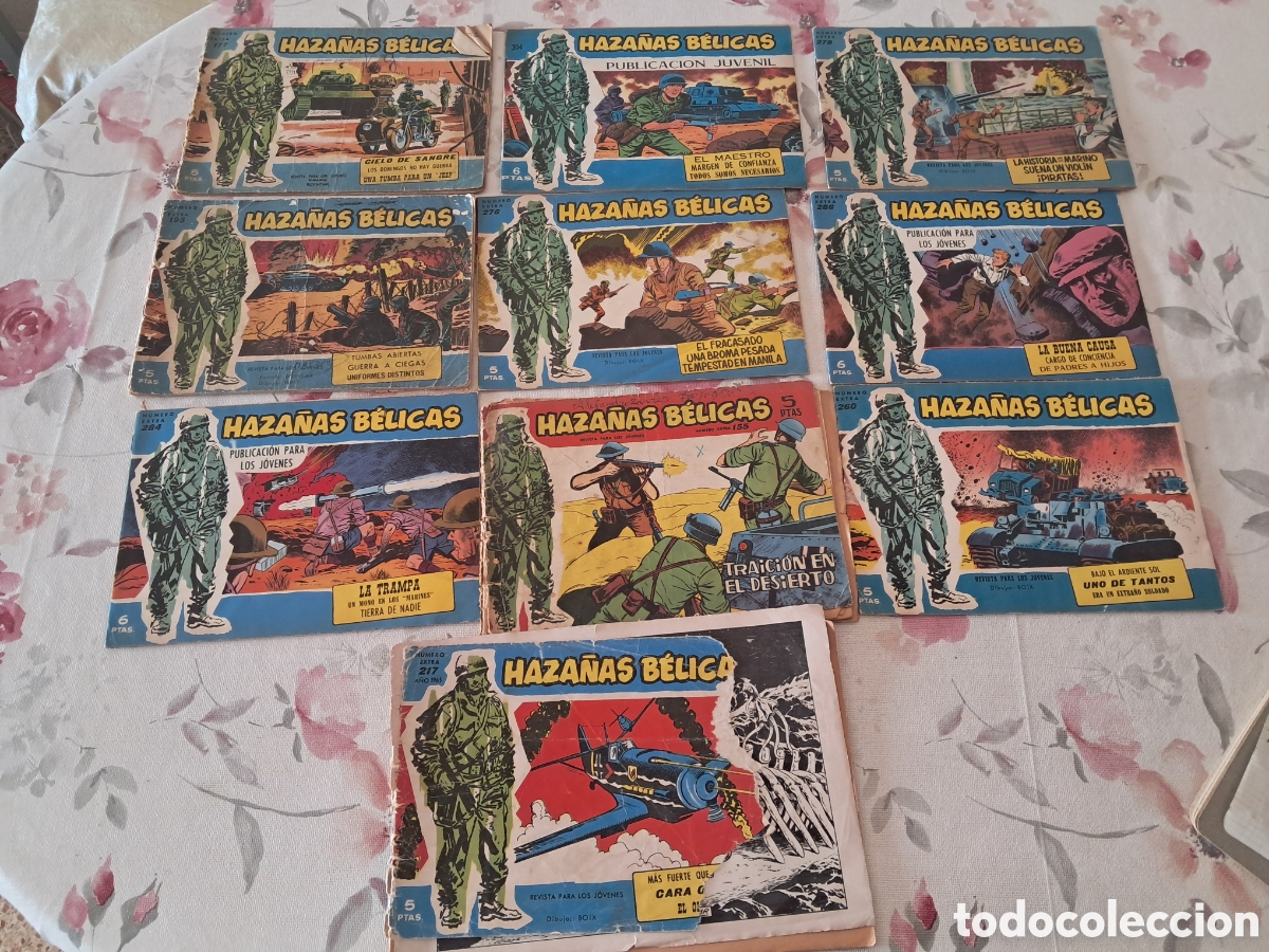 Tebeos: Revistas vintage haza&ntilde;as belicas