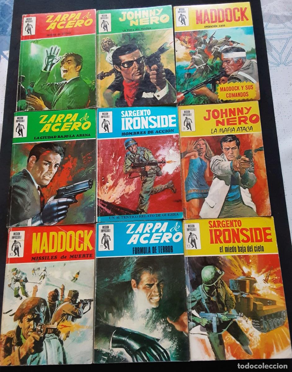 Livros de Banda Desenhada: MISION IMPOSIBLE # EUREDIT # ZARPA DE ACERO/JOHNNY NERO/LA ARA&Ntilde;A (SPIDER)/MADDOCK/BARRACUDA/IRONSIDE