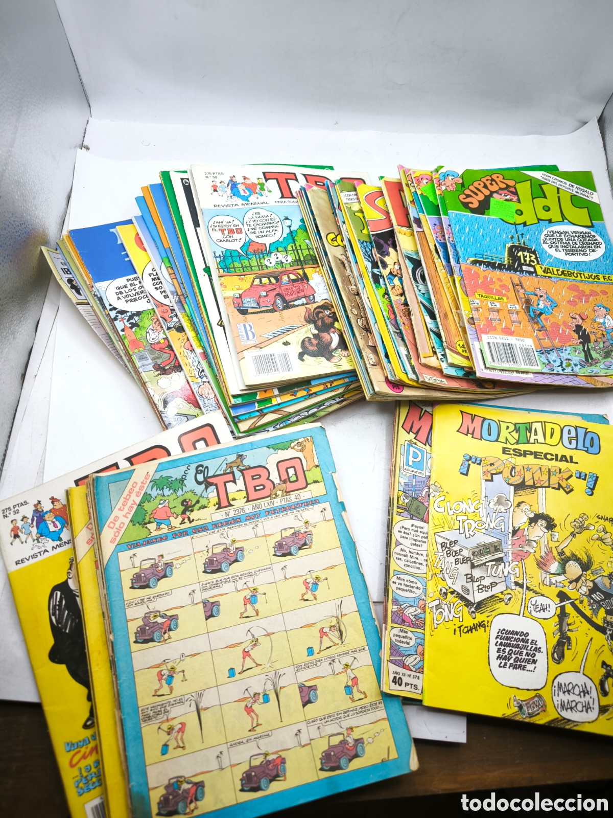 Comics: 50 Tebeos Mortadelo,TBO, Sacarino, Super DDY, Rompetechos etc&eacute;tera. Distintos estados de conservaci&oacute;