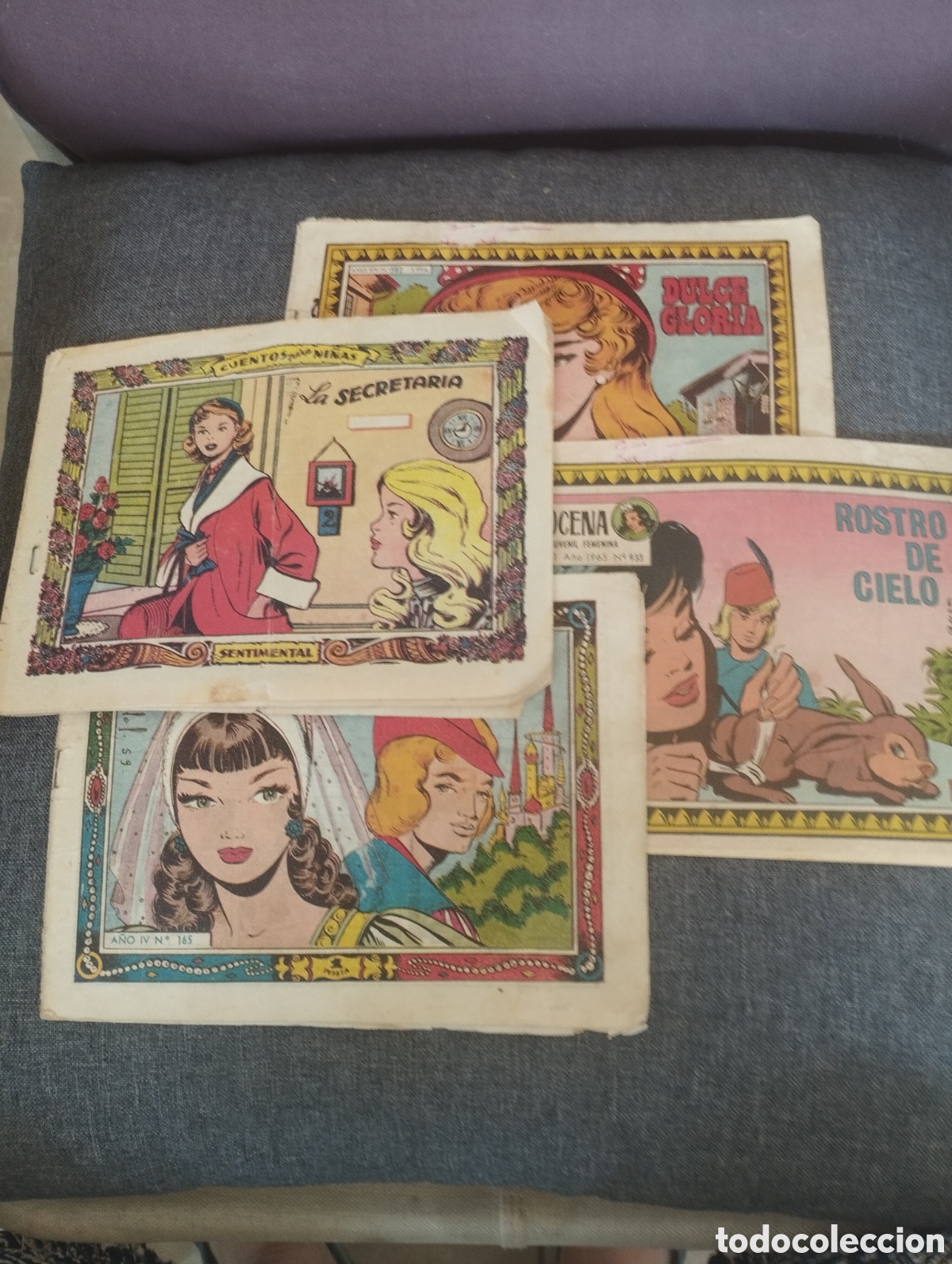 Tebeos: Lote de 4 ejemplares comic femeninos a&ntilde;os 50