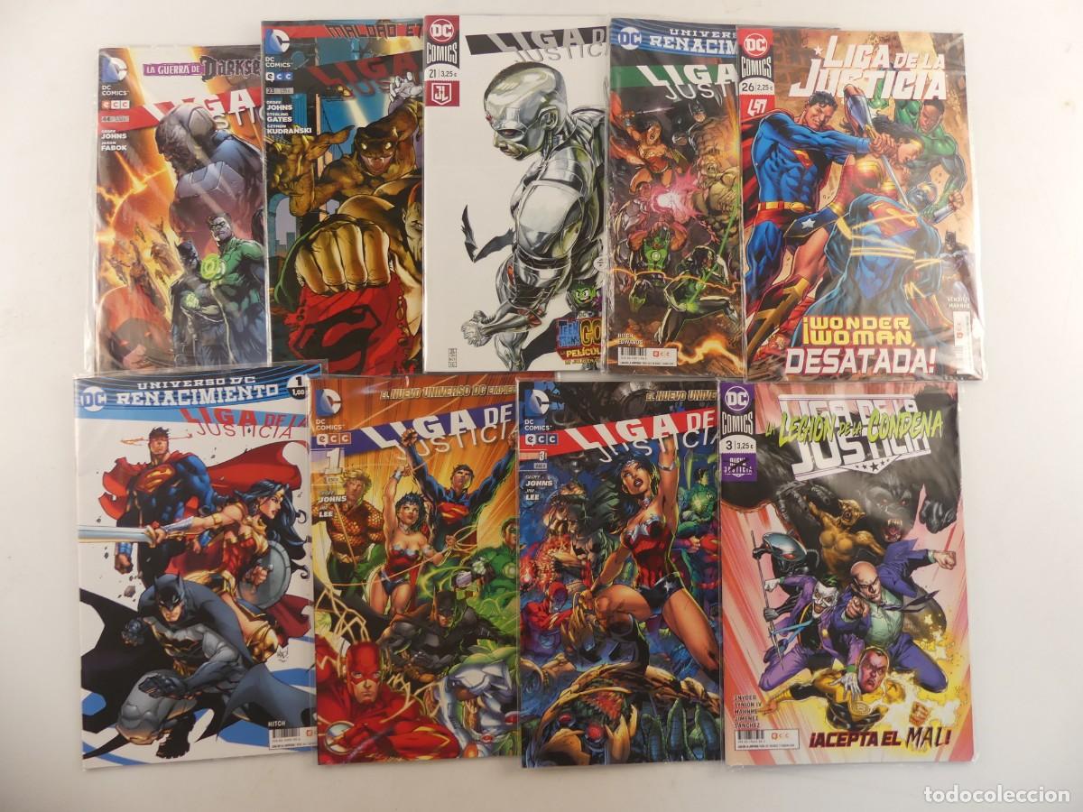 Comics: LOTE DE 9 NUMEROS DE COMICS &ndash; LIGA DE LA JUSTICIA