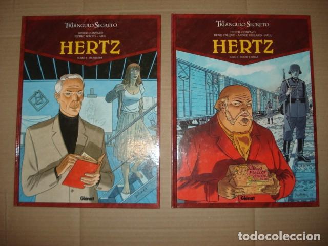 Tebeos: El triangulo secreto: Hertz, completa, 2 tomos, 2010, Gl&eacute;nat, muy buen estado