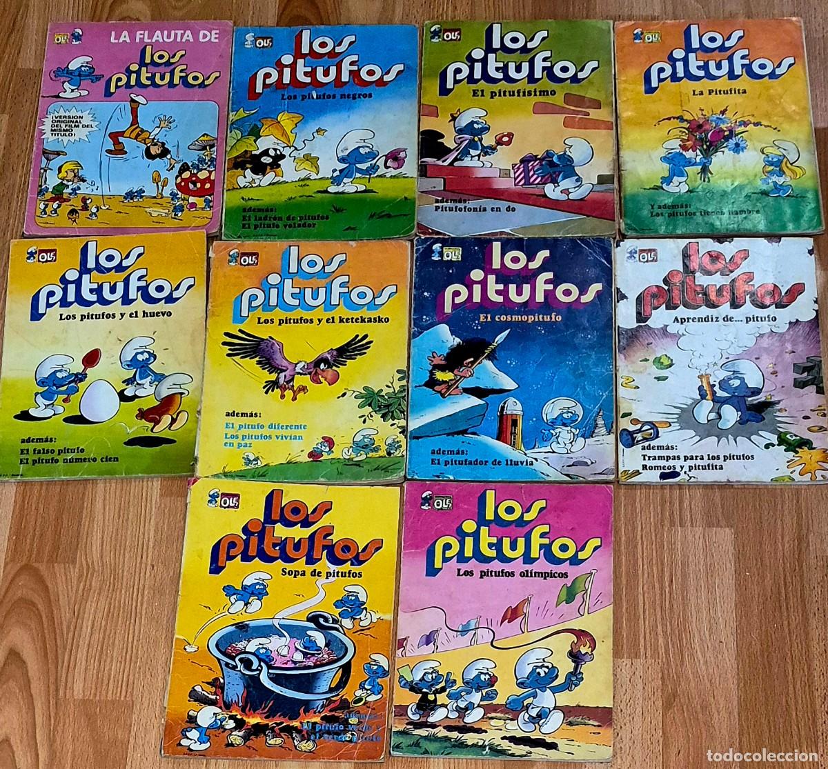 Comics: LOTE 10 TEBEOS OLE DE LOS PITUFOS, DE PEYO, TODOS EN 1A EDICION - BRUGUERA A&Ntilde;OS 80 - VER DESCRIPCION