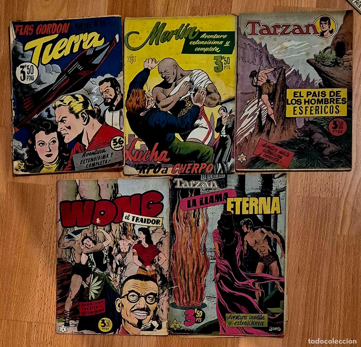 Livros de Banda Desenhada: LOTE DE 5 TEBEOS COLECCION EXTRA, DE HISPANOAMERICANA A&Ntilde;OS 50 - FLASH GORDON, TARZAN, MANDRAKE