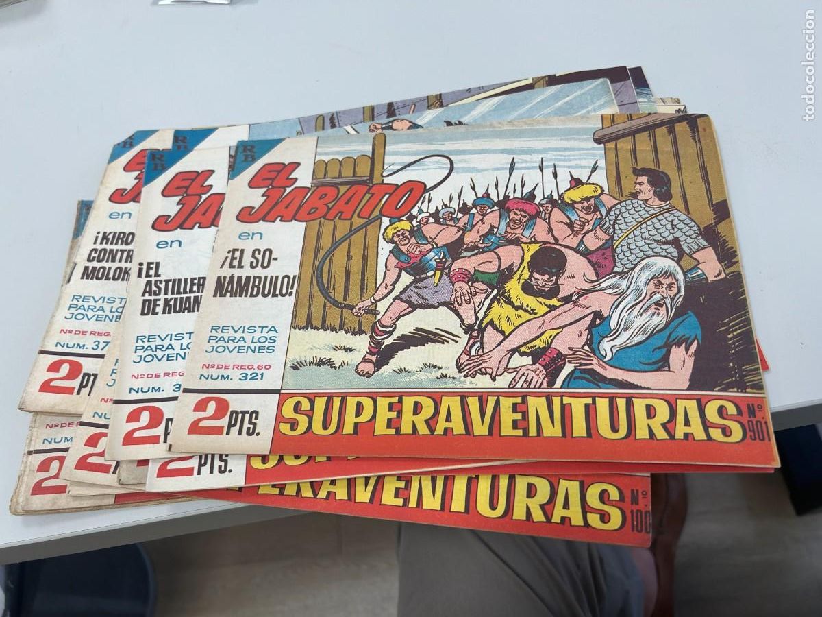 Tebeos: jabato n&ordm; 321-322-323-324-325-334-348-369-370-371-372-373-375-376 reservados