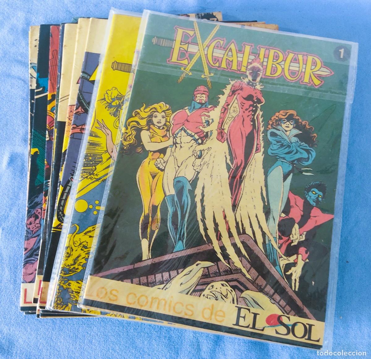 Tebeos: LOTE DE 17 COMICS MARVEL LOS COMICS DEL SOL EXCALIBUR DAREDEVIL LOBEZNO PATRULLA X ETC