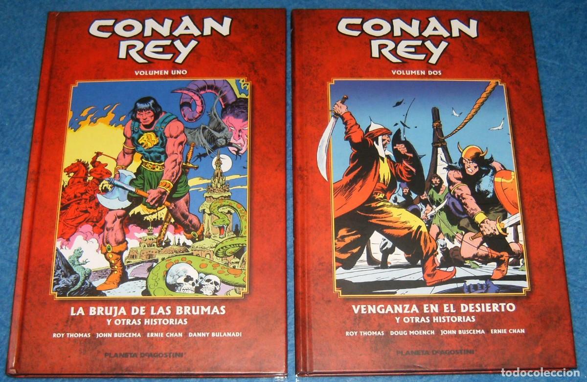 Tebeos: CONAN REY 1 LA BRUJA DE LAS BRUMAS y CONAN REY 2 VENGANZA EN EL DESIERTO. Lote
