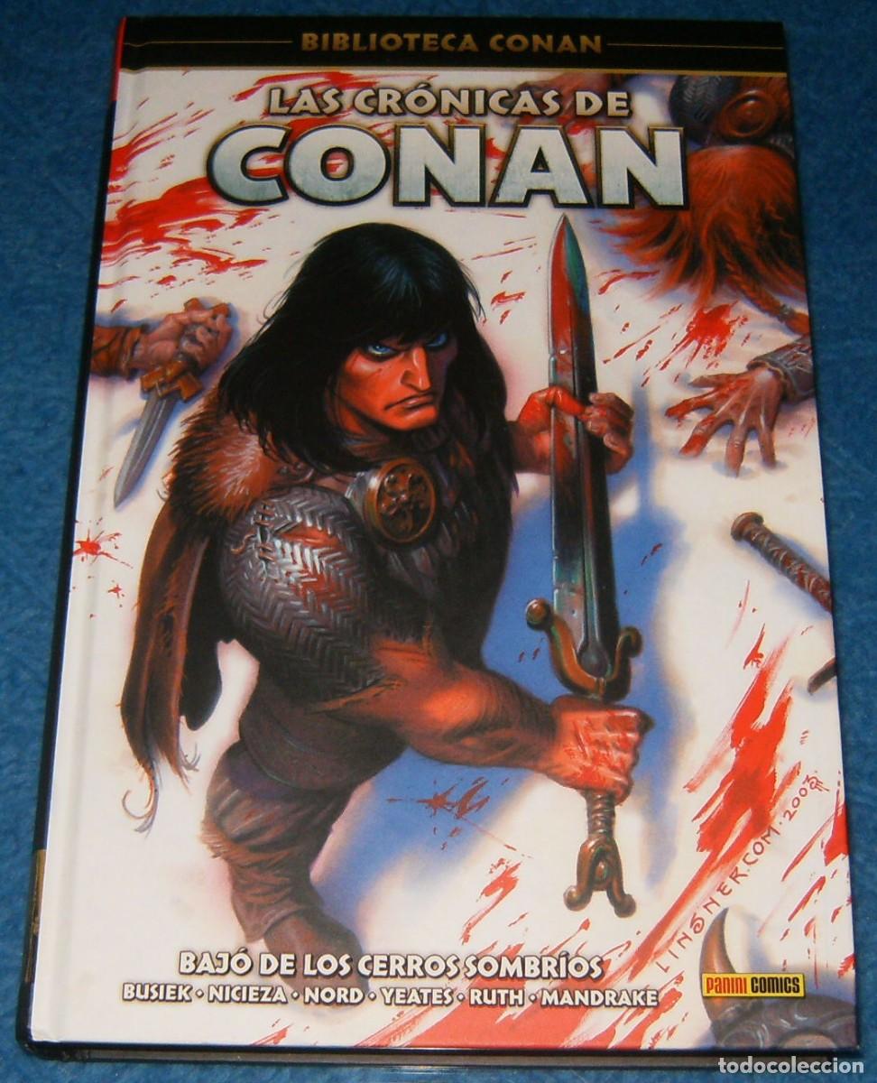 Livros de Banda Desenhada: BIBLIOTECA CONAN . LAS CRONICAS DE CONAN 1 BAJO DE LOS CERROS SOMBRIOS . PLANETA