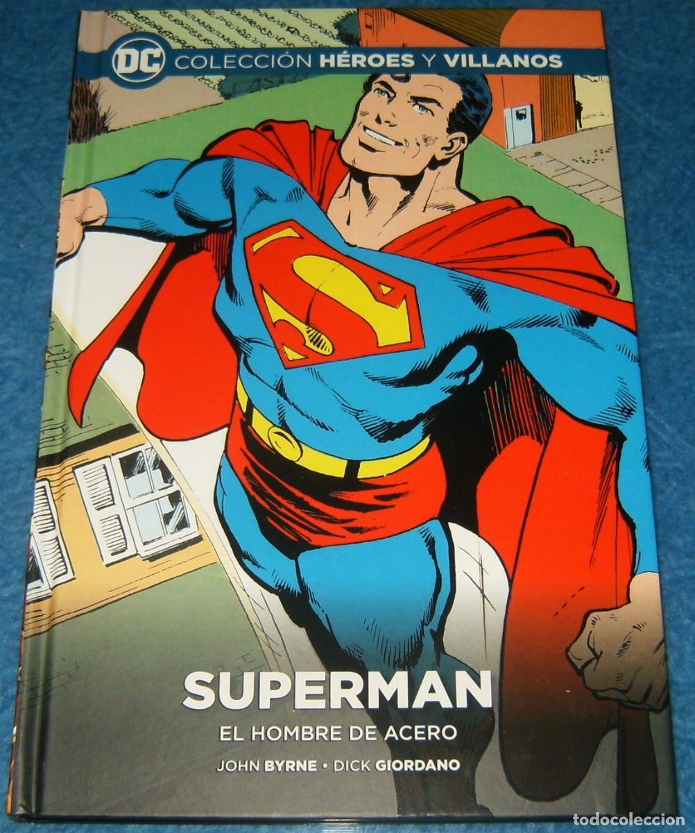 Tebeos: COLECCION HEROES Y VILLANOS . SUPERMAN EL HOMBRE DE ACERO , JHON BYRNE . SALVAT . ECC