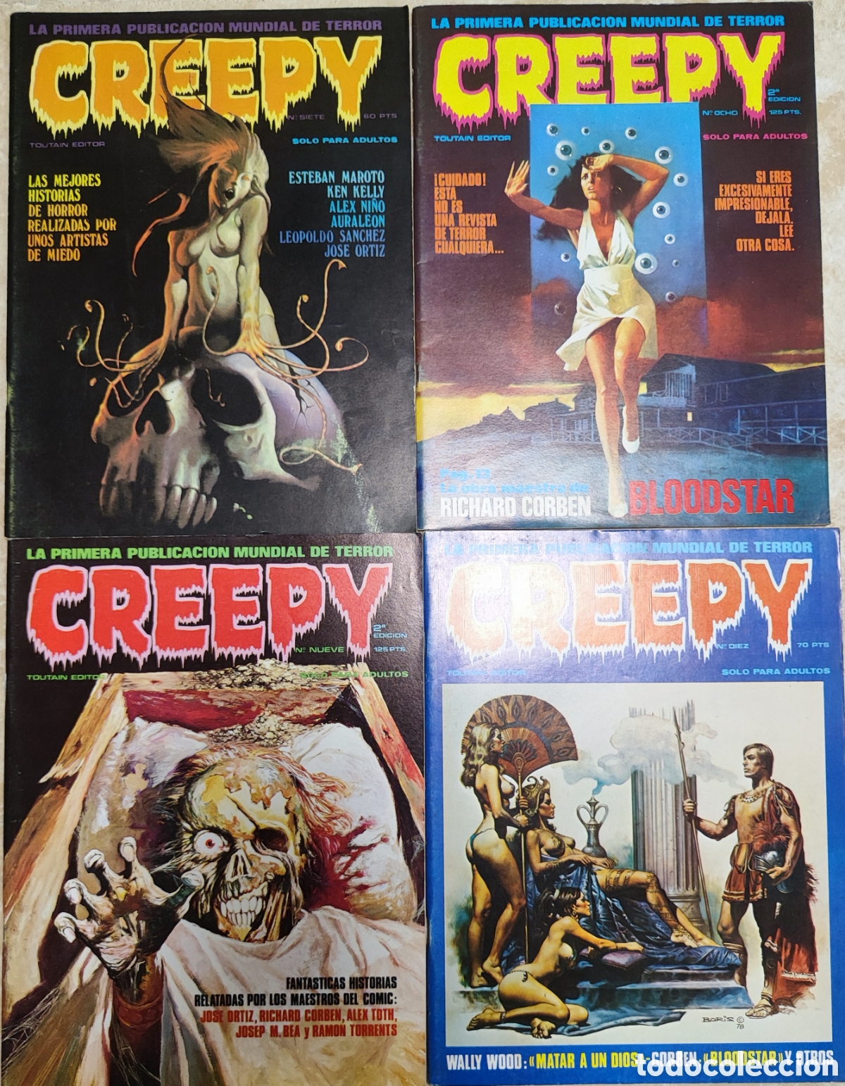 Tebeos: Colecci&oacute;n CREEPY (79 ordinarios y 5 extra)