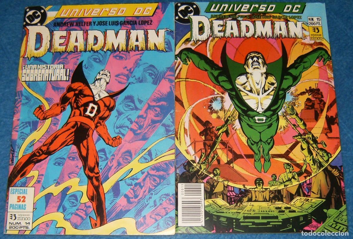 Tebeos: UNIVERSO DC 14 y 15 DEADMAN de ANDREW HELFER Y JOSE LUIS GARCIA LOPEZ . Ediciones Zinco