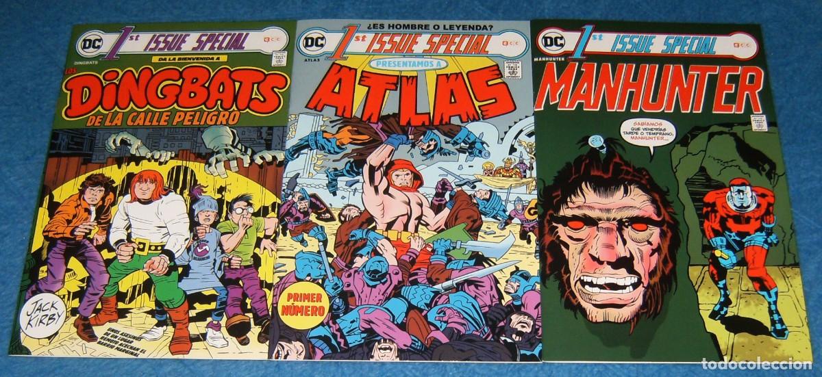 Tebeos: 1 ST ISSUE SPECIAL . 3 N&uacute;meros . JACK KIRBY . DINGBATS - ATLAS - MANHUNTER . ECC