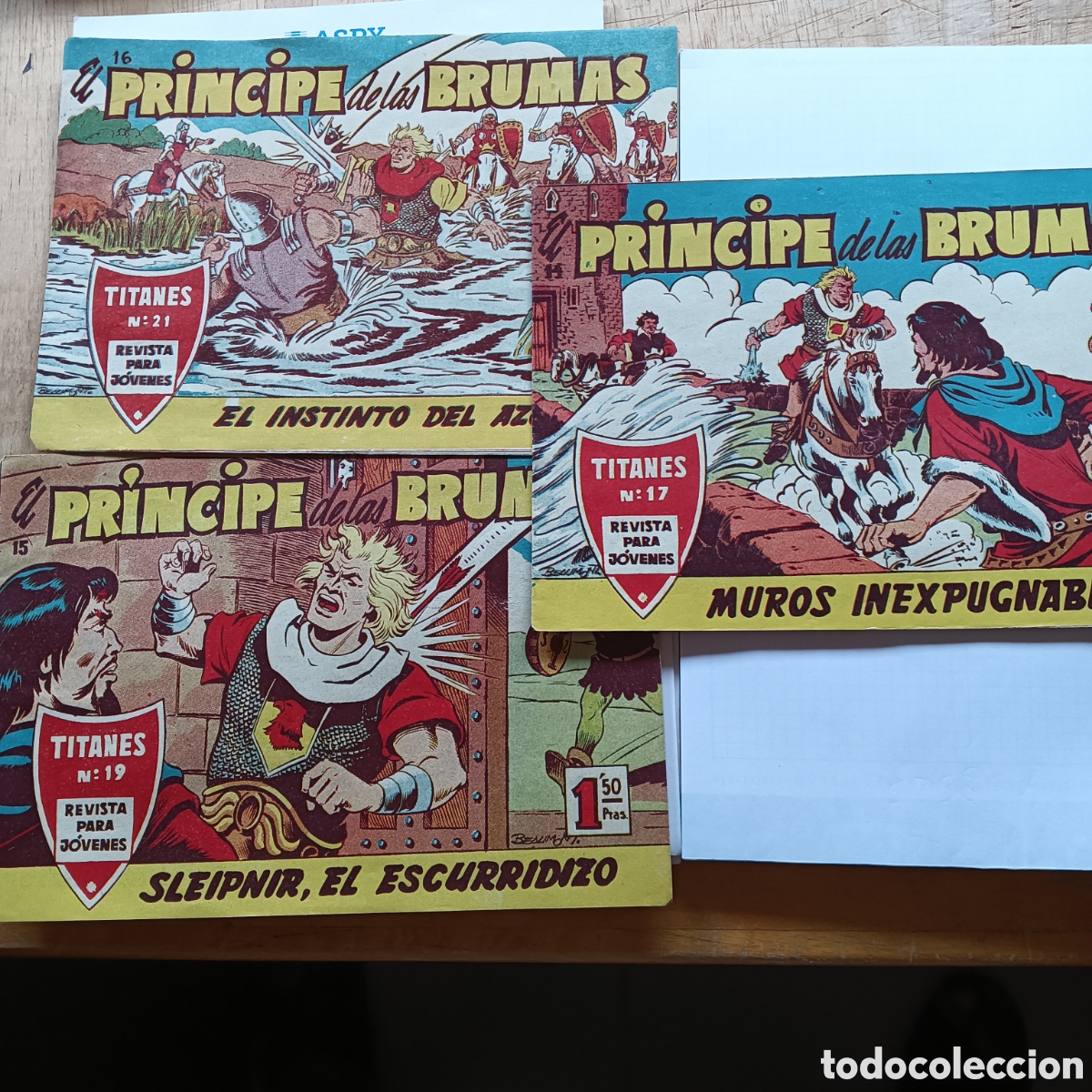 Tebeos: EL PRINCIPE DE LAS BRUMAS N&Uacute;M 14-15-16 &Uacute;LTIMOS ORIGINALES EDI.SADE