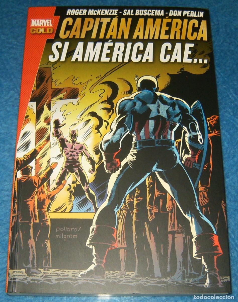 Tebeos: CAPITAN AMERICA SI AMERICA CAE ... MARVEL GOLD . PANINI