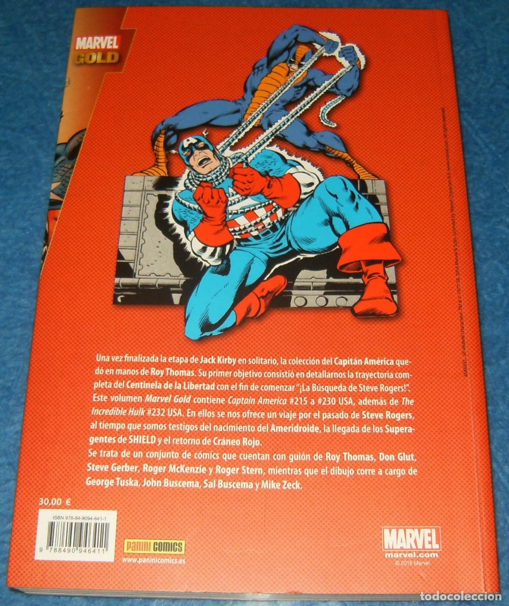 Tebeos: CAPITAN AMERICA . LA MANERA EN QUE OCURRI&Oacute; . MARVEL GOLD . PANINI - Foto 2