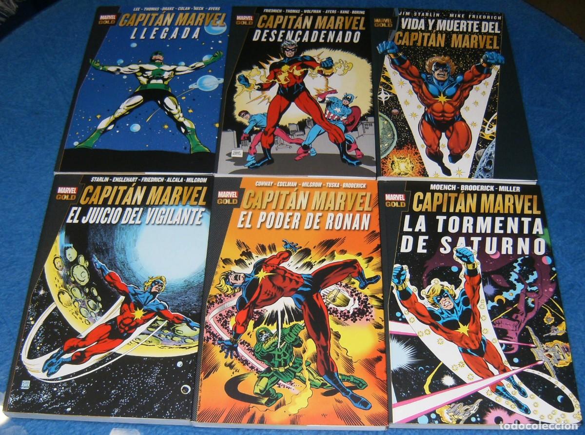 Tebeos: CAPITAN MARVEL . MARVEL GOLD . 1 2 3 4 5 6 COMPLETA . PANINI - Foto 1
