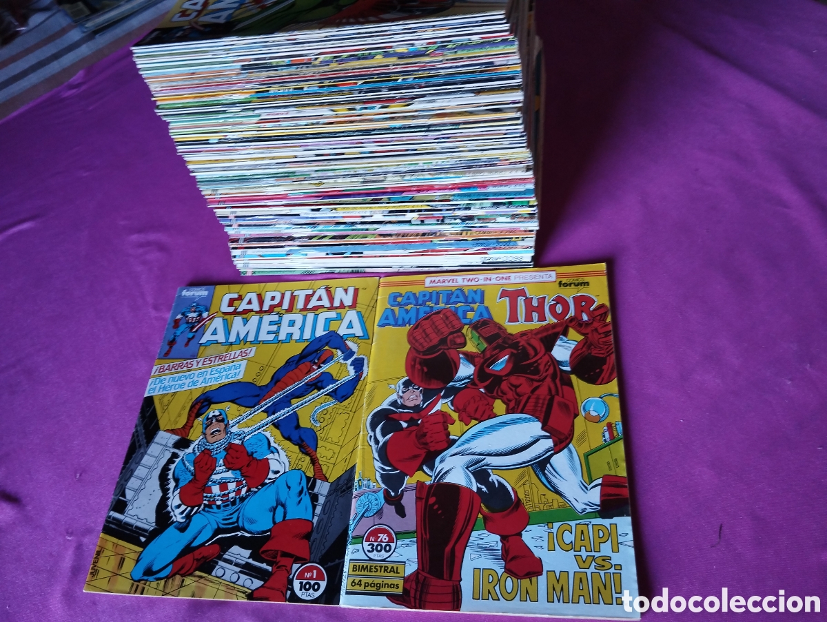 Tebeos: CAPITAN AMERICA 76 COMPLETA + 2 EXTRAS FORUM L110 C121