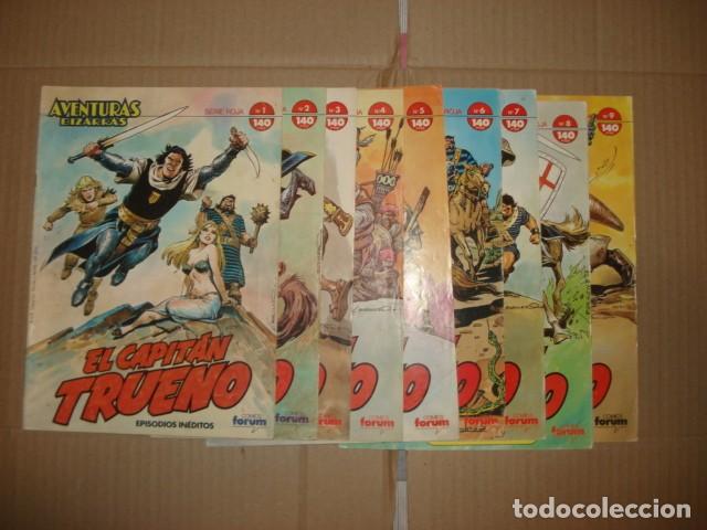 Tebeos: Capit&aacute;n Trueno, aventuras bizarras, completa a falta del n&uacute;mero 10, 1987, Forum, buen estado