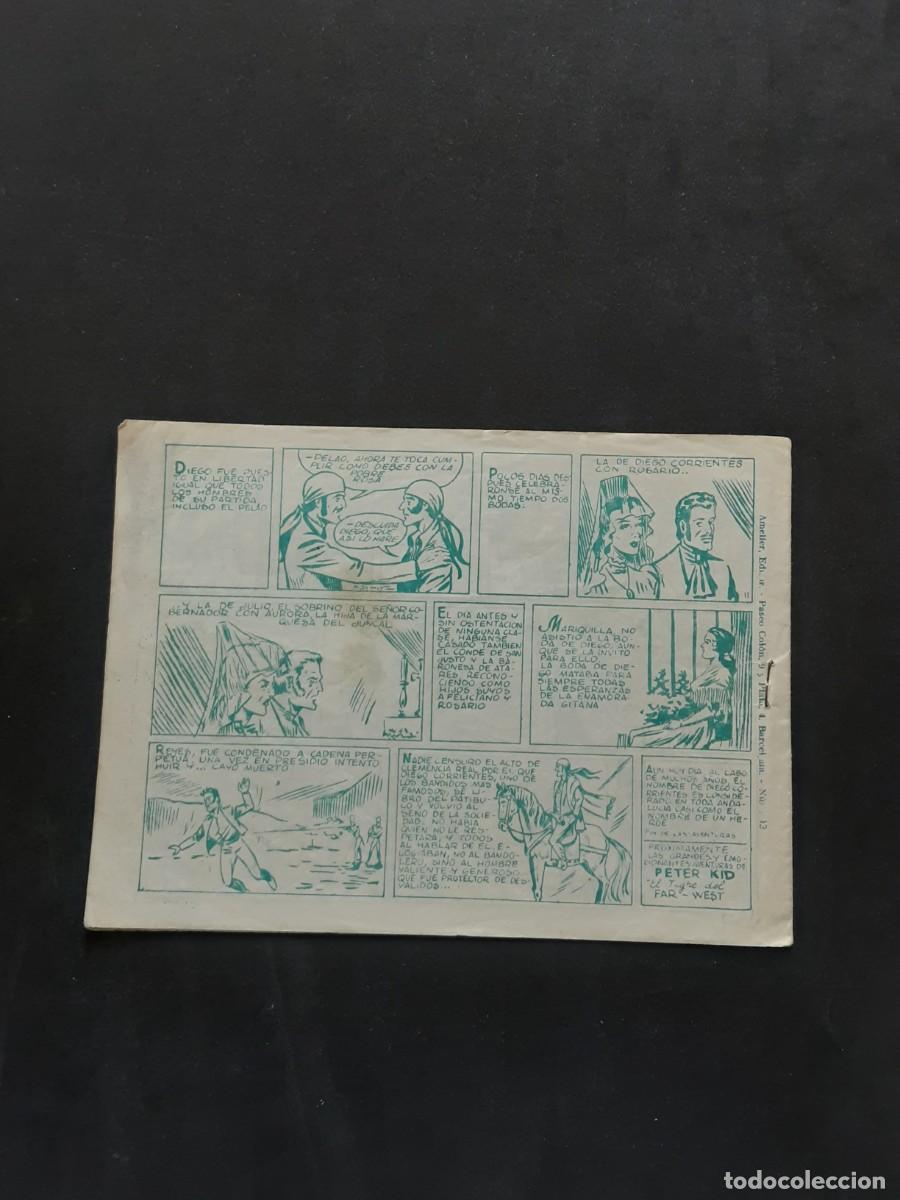 Tebeos: DIEGO CORRIENTES # AMELLER 1950 # COLECCION COMPLETA DE 13 NUMEROS # MAYMIR - Foto 27