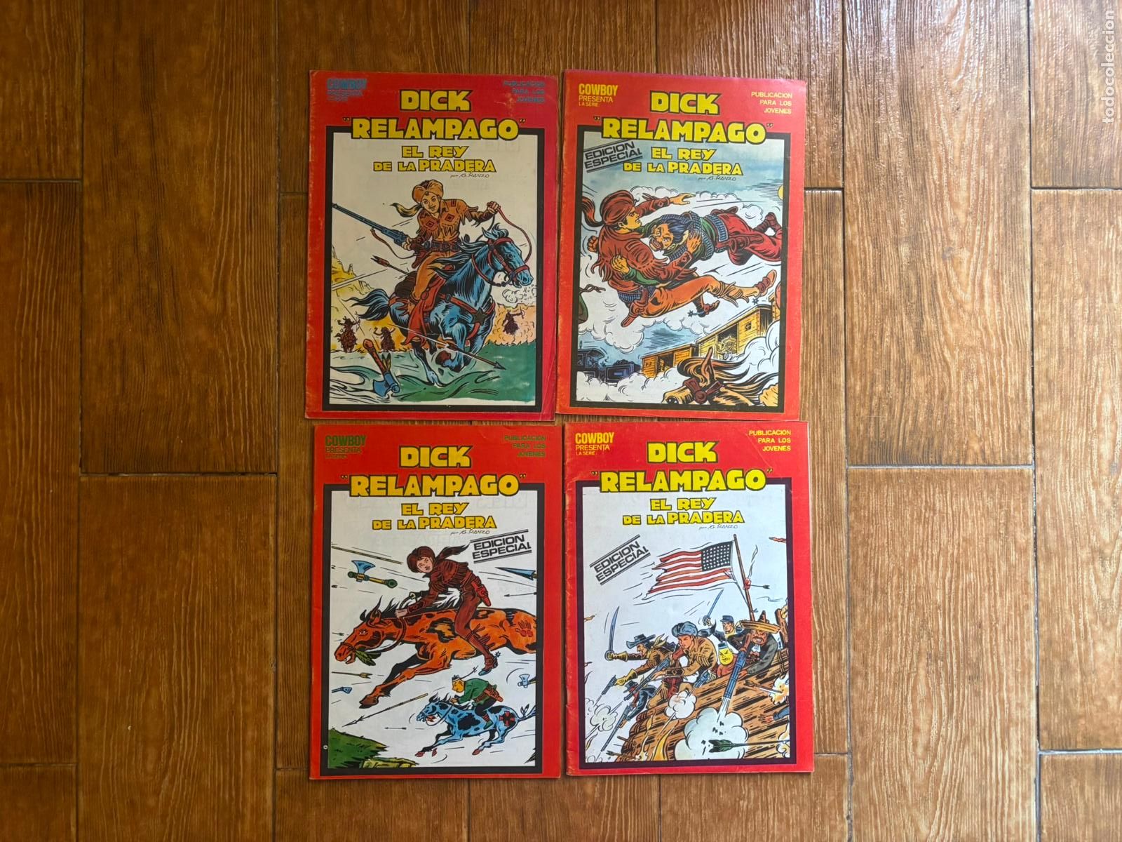 Tebeos: DICK RELAMPAGO COLECCION COMPLETA EDITORIAL URSUS 4 NUMEROS