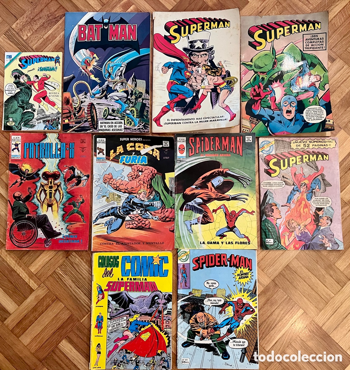 Tebeos: 10 c&oacute;mics de superh&eacute;roes: Superman, Patrulla X, Spiderman&hellip;