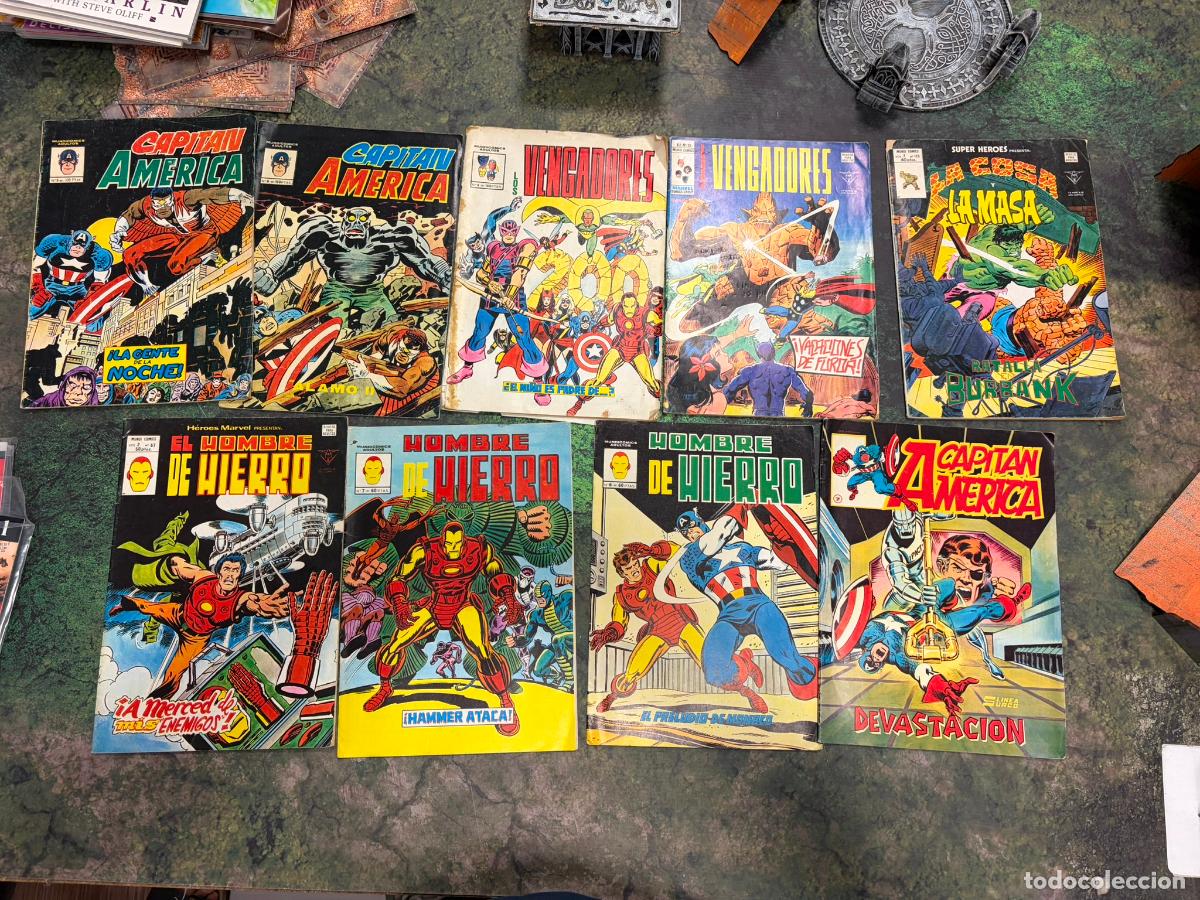 Tebeos: Lote 9 comics marvel editorial Mundi Comics Hombre hierro capitan america masa