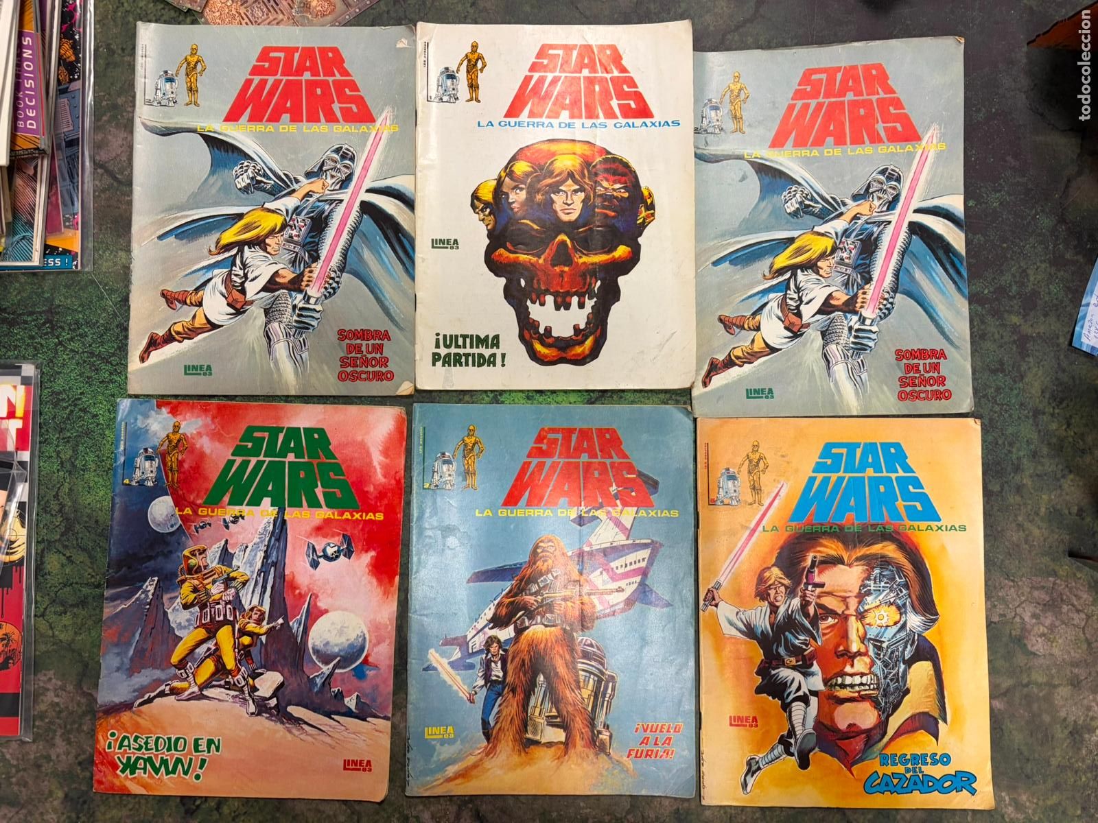Tebeos: Lote 6 comics de Star wars la guerra de las galaxias editorial comics surco
