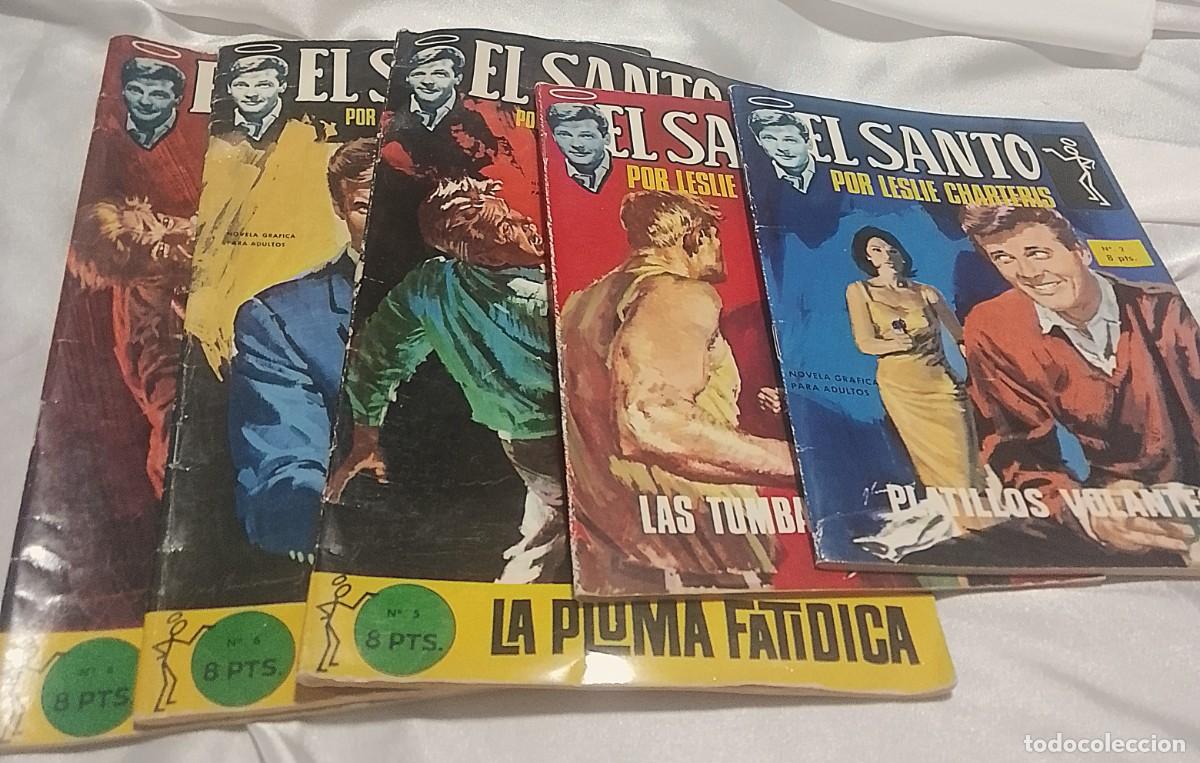 Tebeos: EL SANTO LOTE DE 5 ORIGINALES-SEMIC 1965-MUY RAROS-LEER DESCRIPCION Y VER FOTOS