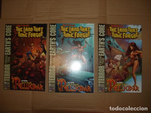 Tebeos: The land that time forgot: terror from the, 2017, completa, 3 n&uacute;meros, American Mythology. Caja DA