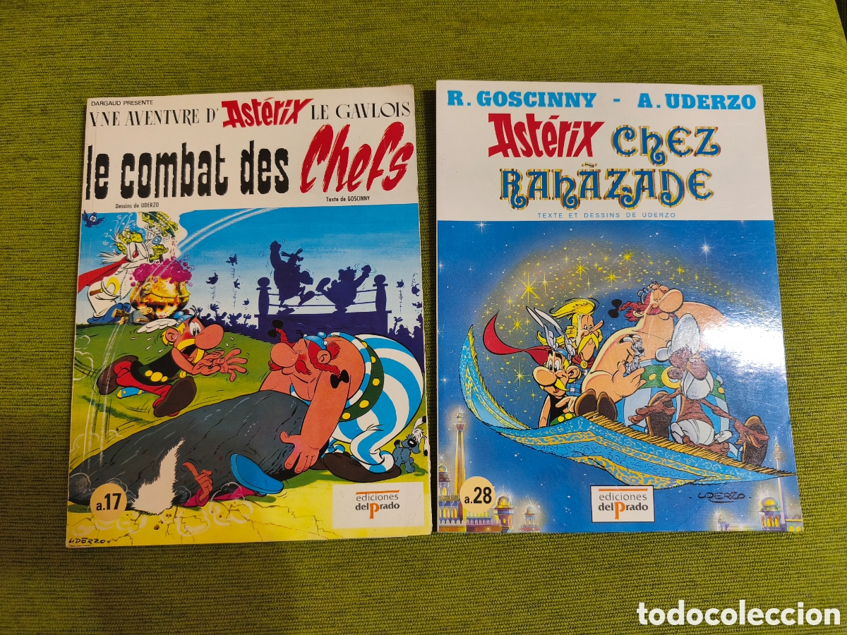 Tebeos: ASTERIX CHEZ RAH&Atilde;ZADE Y LE COMBAT DES CHEFS. 2 C&Oacute;MICS DE AST&Eacute;RIX EN FRANC&Eacute;S, EDICIONES DEL PRADO.