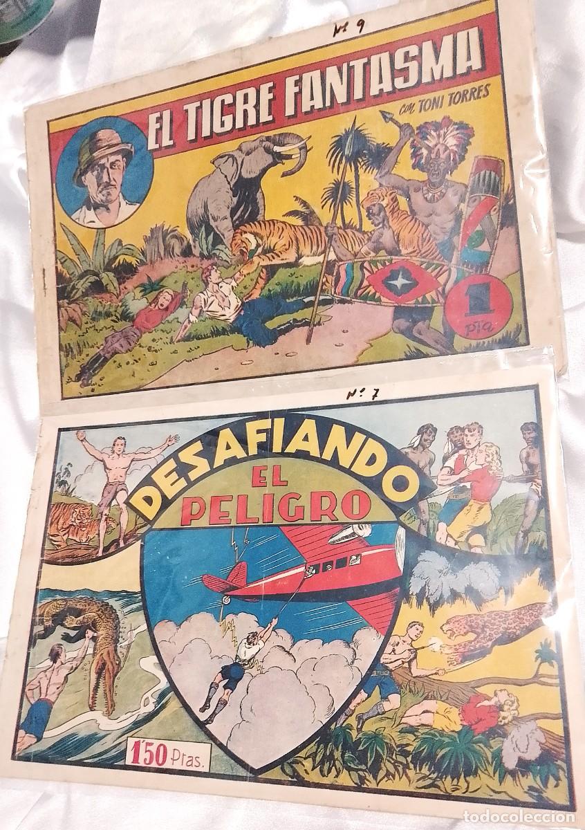 Tebeos: CAZANDO FIERAS VIVAS N&ordm; 7 Y N&ordm; 9 &Uacute;LTIMO-ORIGINALES 1941 BIEN-LEER DESCRIP GASTOS Y VER FOTOS
