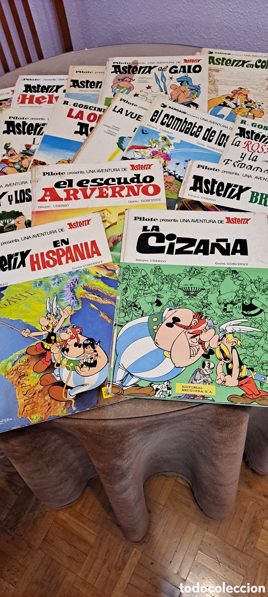 Livros de Banda Desenhada: LOTE 19 C&Oacute;MICS AST&Eacute;RIX EN CARTON&Eacute;, - 12 BRUGUERA 1969-1973+GRIJALBO/JUNIOR-PRIMERAS EDICIONES