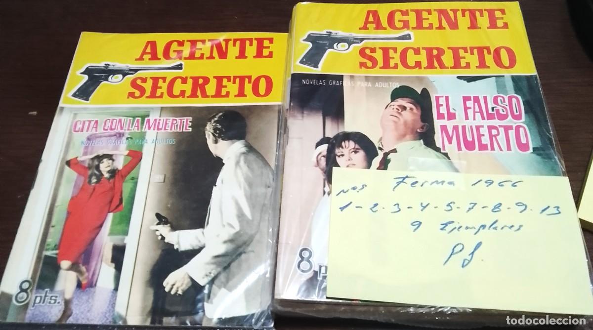 BDs: AGENTE SECRETO-LOTE DE 9 N&ordm; PERFE-OCASION&iexcl;CON N&ordm;1 ORIGINALES-FERMA 1966-LEER DESCRIPCION Y VER FOTOS