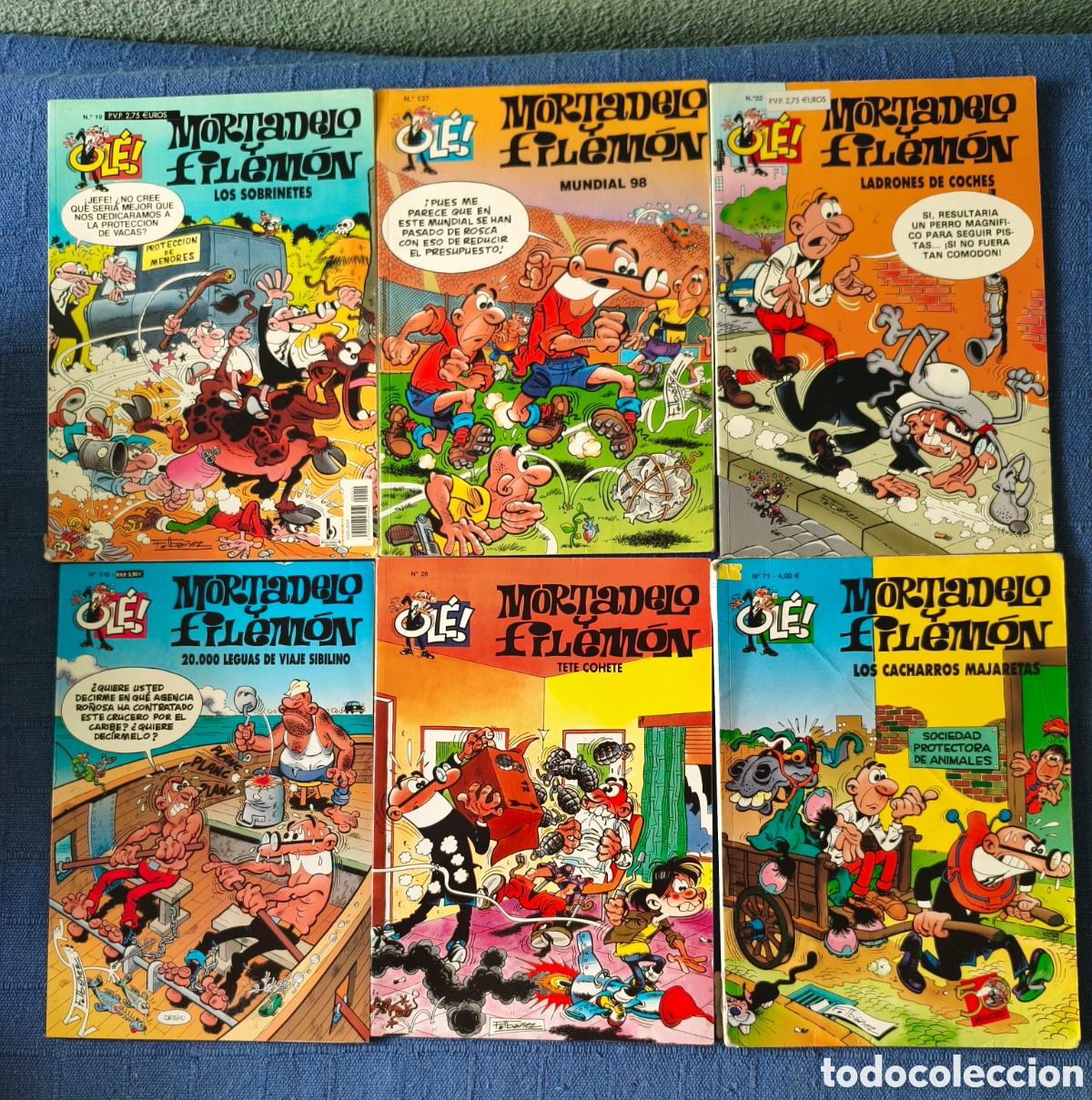 Tebeos: 11 Tomos Mortadelo y Filem&oacute;n Ediciones Ol&eacute;