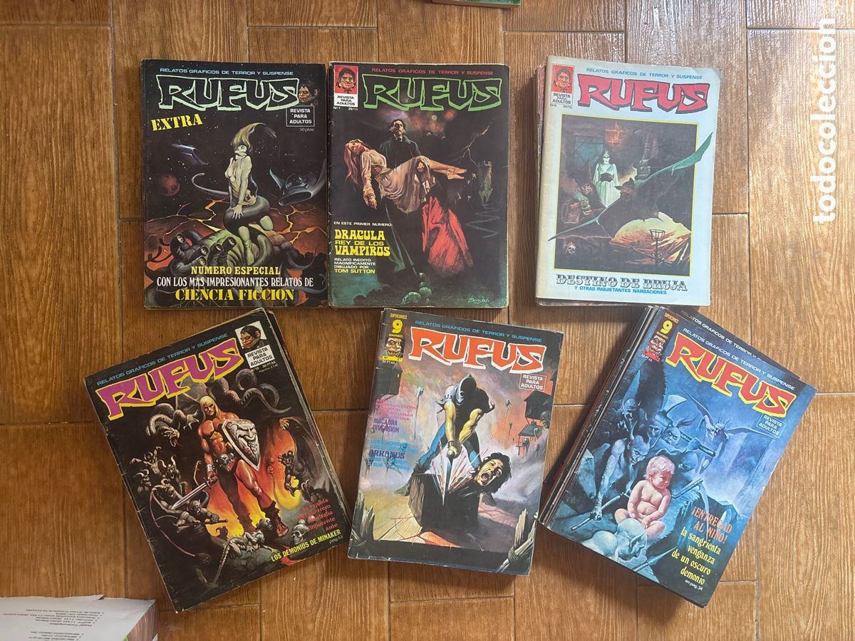 Tebeos: RUFUS COLECCION COMPLETA 56 NUMEROS + 2 EXTRAS , FALTAN LOS NUMEROS 10 11 15 41