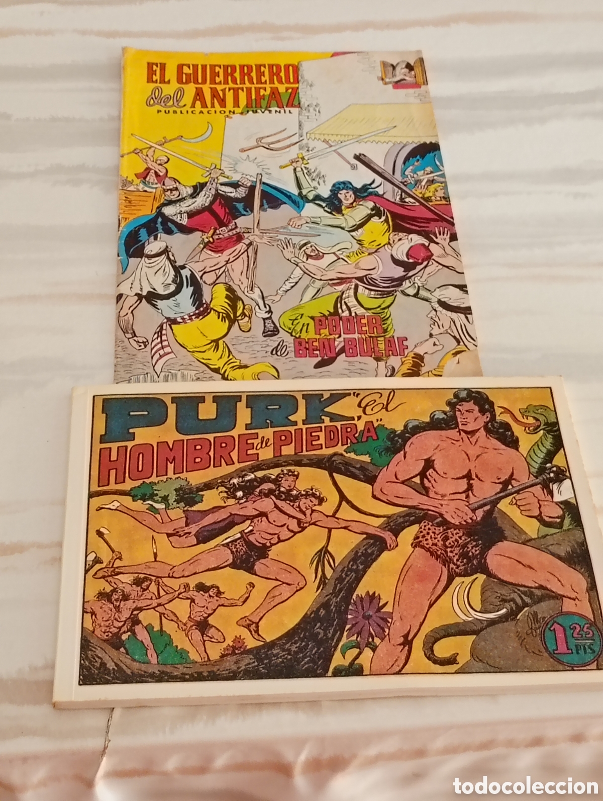 Tebeos: PURK EL HOMBRE DE PIEDRA & EL Guerrero del Antifaz