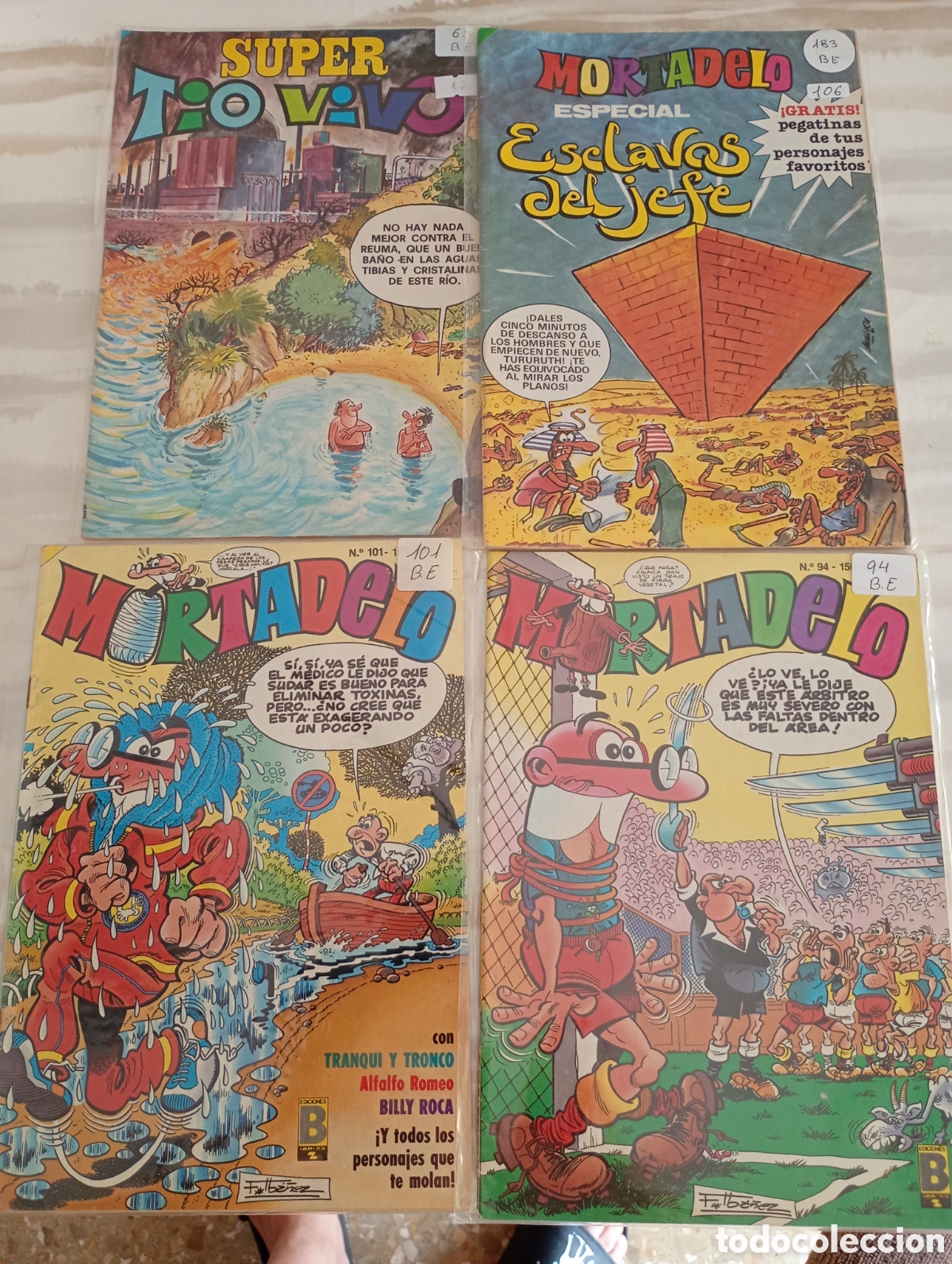 Tebeos: Mortadelo & Super T&iacute;o Vivo (4 EJEMPLARES)