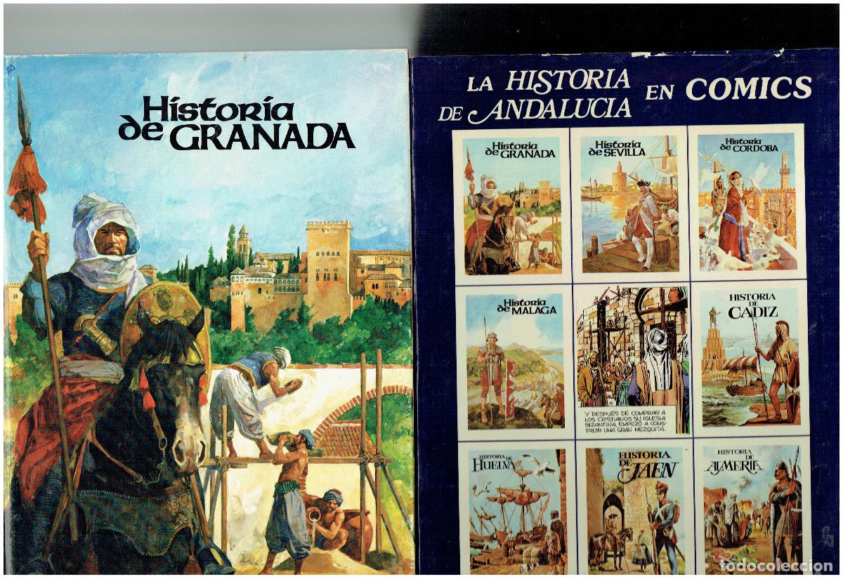 Tebeos: HISTORIA DE ANDALUC&Iacute;A EN COMICS. 8 TOMOS M&Aacute;S ESTUCHE. ROASA. 1984.(B/25 RUM)
