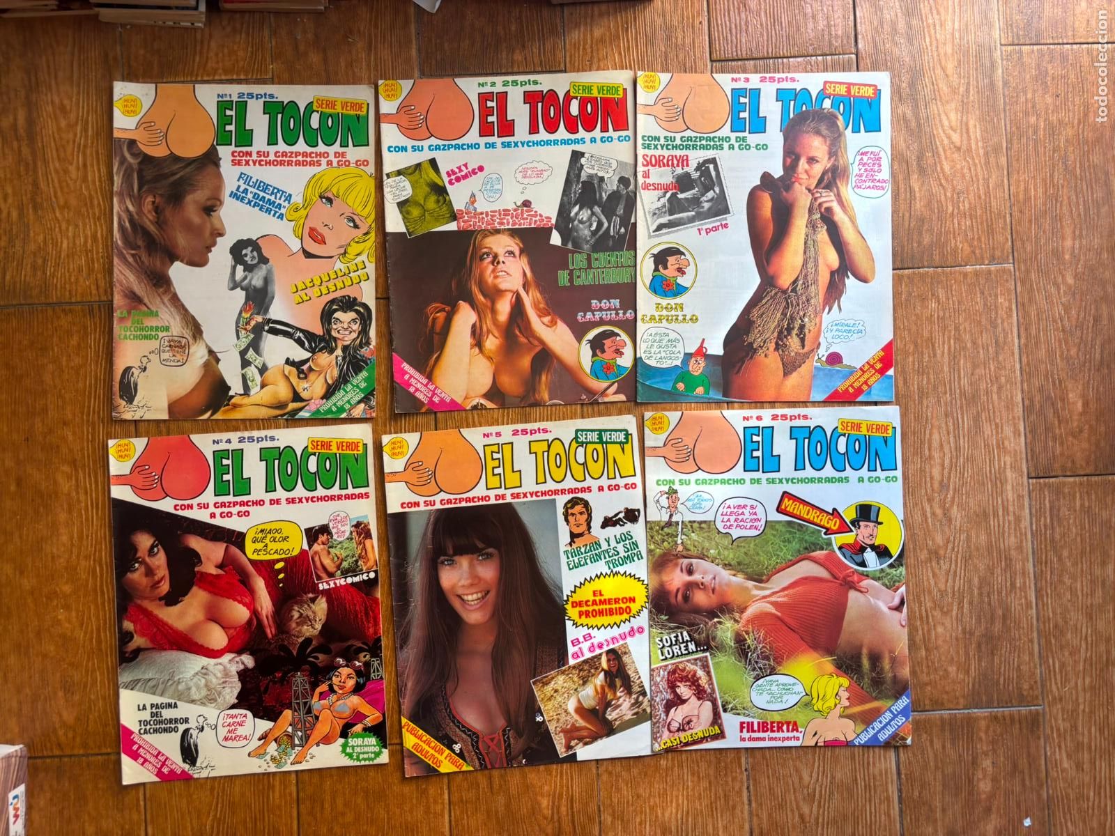 Tebeos: EL TOCON SERIE VERDE COLECCION COMPLETA 6 NUMEROS