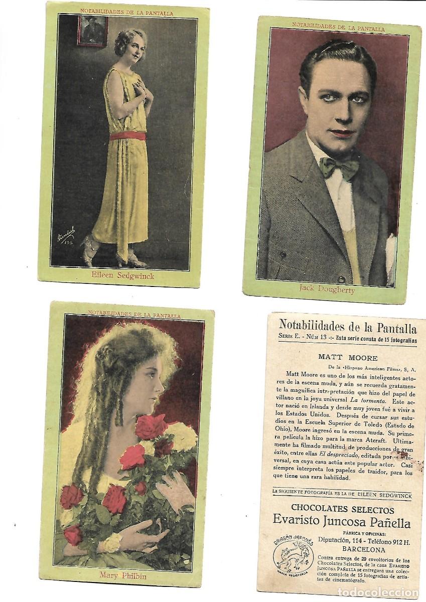 Tebeos: NOTABILIDADES DE LA PANTALLA SERIE E - DOCE CROMOS - Foto 1