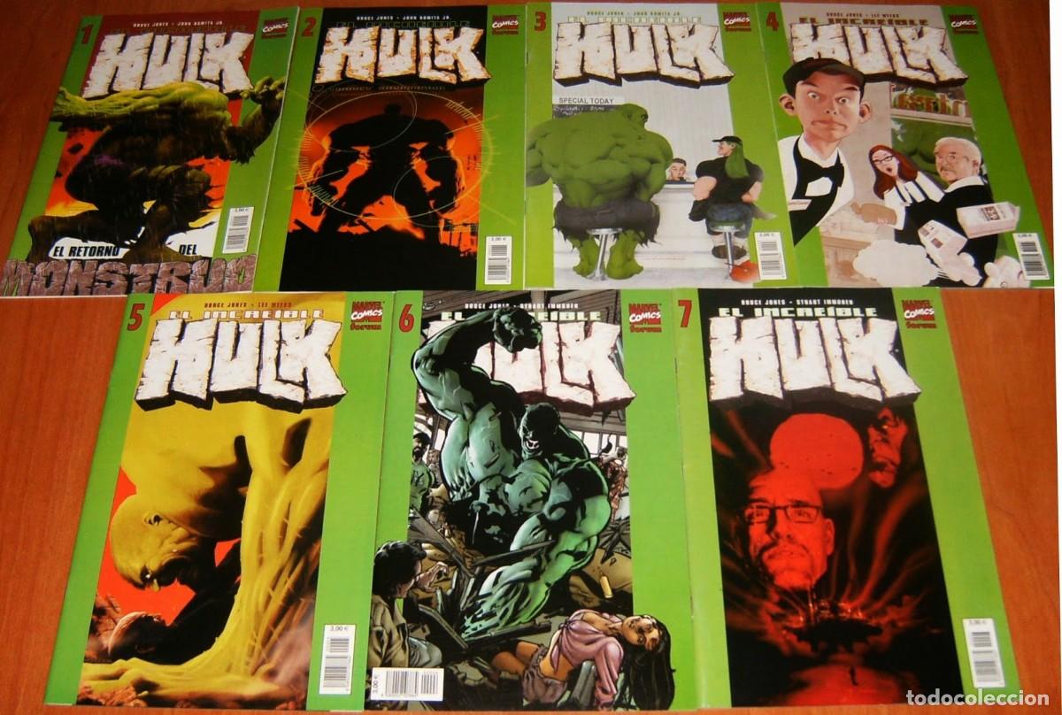 Tebeos: HULK DE BRUCE JONES N&uacute;meros 1 2 3 4 5 6 7 . Lote de 7 n&uacute;meros . FORUM