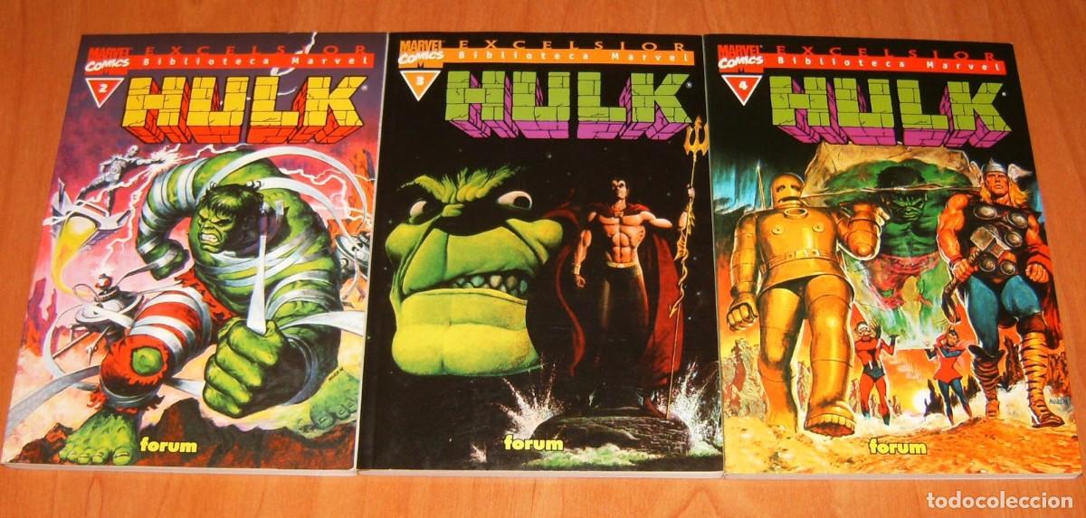 Tebeos: BIBLIOTECA MARVEL HULK N&uacute;meros 2 3 4 . FORUM . LOTE DE 3 NUMEROS