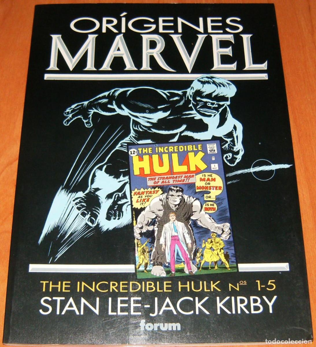 Tebeos: ORIGENES MARVEL . THE INCREDIBLE HULK 1 - 5 . FORUM