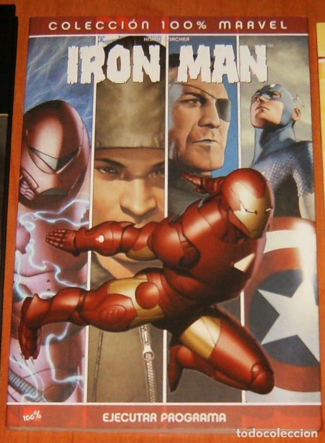 Tebeos: 100 % MARVEL . IRON MAN . EJECUTAR PROGRAMA . PANINI