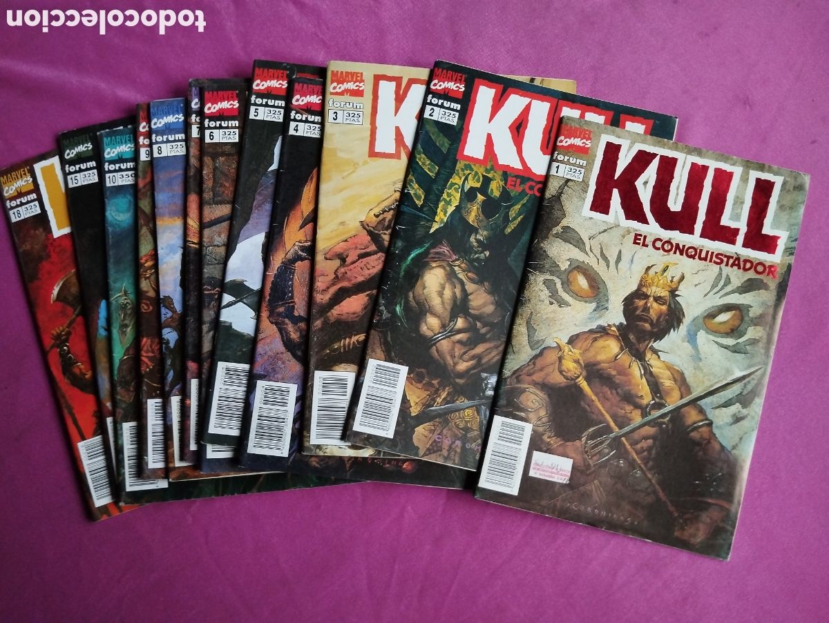 Tebeos: KULL EL CONQUISTADOR LOTE 1 AL 10 + 15 Y 18 COMPLETO FORUM L46 1