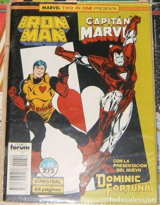 Tebeos: MARVEL TWO IN ONE . IRON MAN y CAPITAN MARVEL vol.1 N&uacute;mero 52 . FORUM